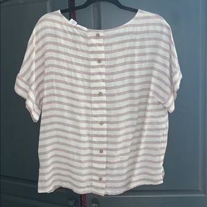 Canvas T with buttons on back!